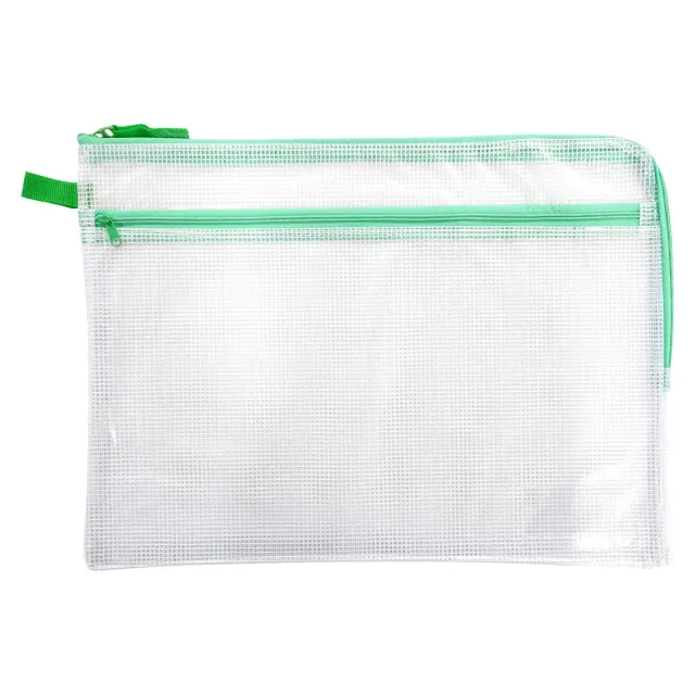 Snabb frakt Zipper Pouch 38x27 cm Dubbla fack