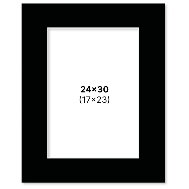 Billig Passepartout Svart 24x30 cm
