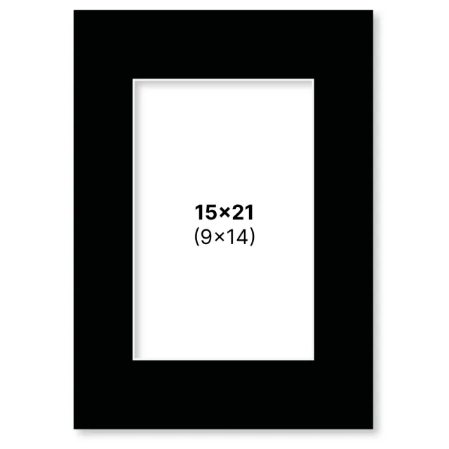 I lager Passepartout Svart 15x21 cm