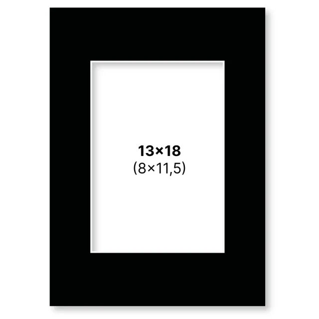 Kundfavorit Passepartout Svart 13x18 cm