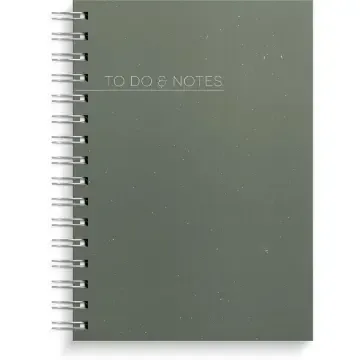 Anteckningsbok Burde To Do & Notes Linjerad Grön A5 Erbjudandepris