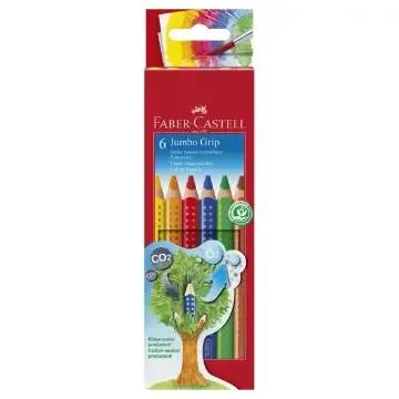 Färgpenna Blyerts Faber-Castell Grip Jumbo 6 färger Beställ idag