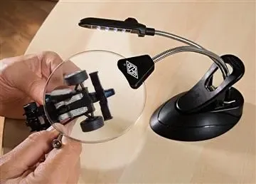 Förstoringsglas Wedo Bordsmodell Med LED-ljus 13x10x33cm Populärt val