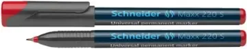 OH-penna Schneider 220 röd superfine Utförsäljning