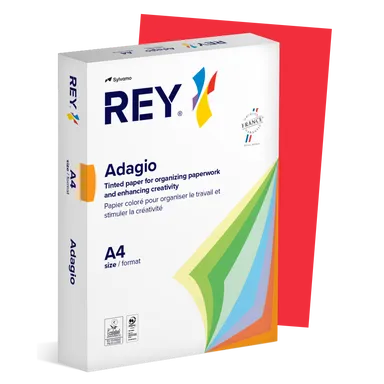 Begränsat erbjudande Färgat kopieringspapper Rey Adagio A4 160g 250/fp Red