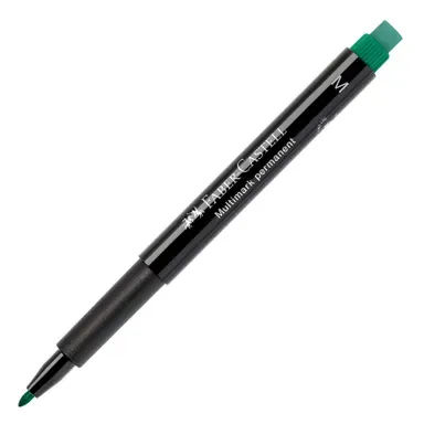 Snabb leverans Märkpenna Faber Castell Medium permanent grön