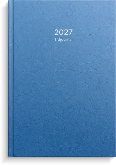 Kalender Tidjournal 2027 kartong blå Burde Snabb leverans