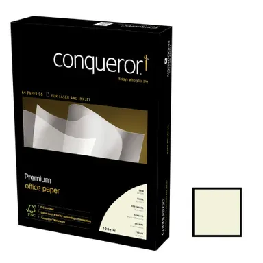 Fri frakt Kopieringspapper Conqueror A4 high white 100g 500/fp