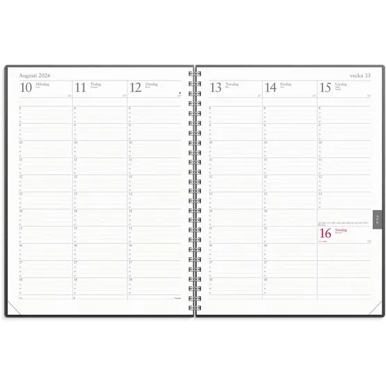 Billig Kalender 2026 Veckojournal refill