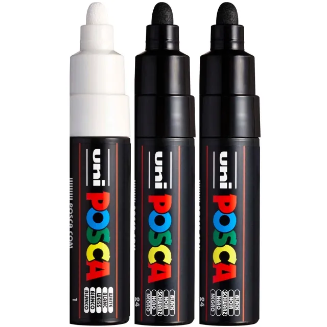 Handla nu PC-7M Black/White 3-set