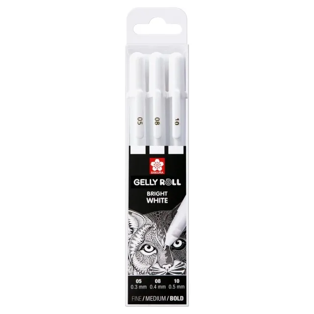 Gelly Roll Basic White 3-pack Rea