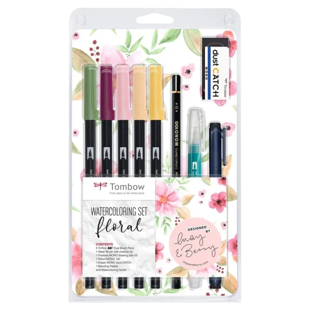 Watercoloring set Floral Erbjudandepris