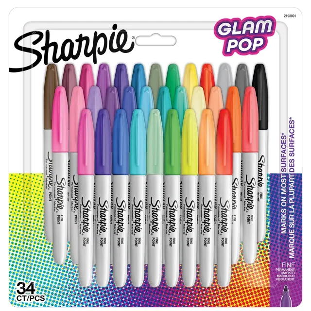Populär Fine Marker 34-set Glam Pop