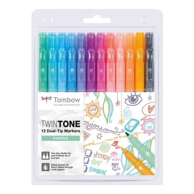 TwinTone Marker Pastel 12-pack Köp nu