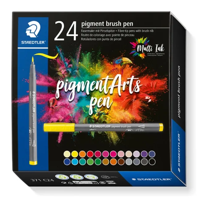 Pigment Arts Brush Pen 24-set Sista chansen