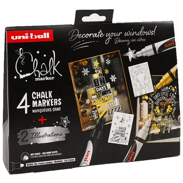 Begränsat erbjudande Chalk Marker PWE-5M XMAS 4-set