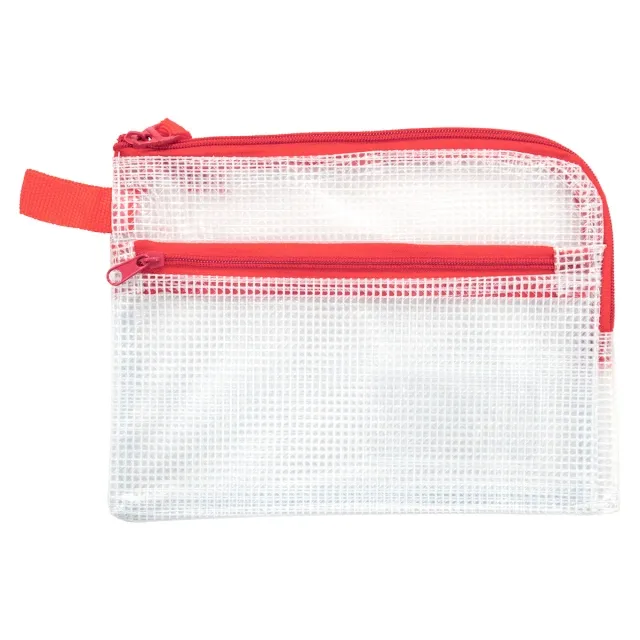 Snabb frakt Zipper Pouch 19x14 cm Dubbla fack