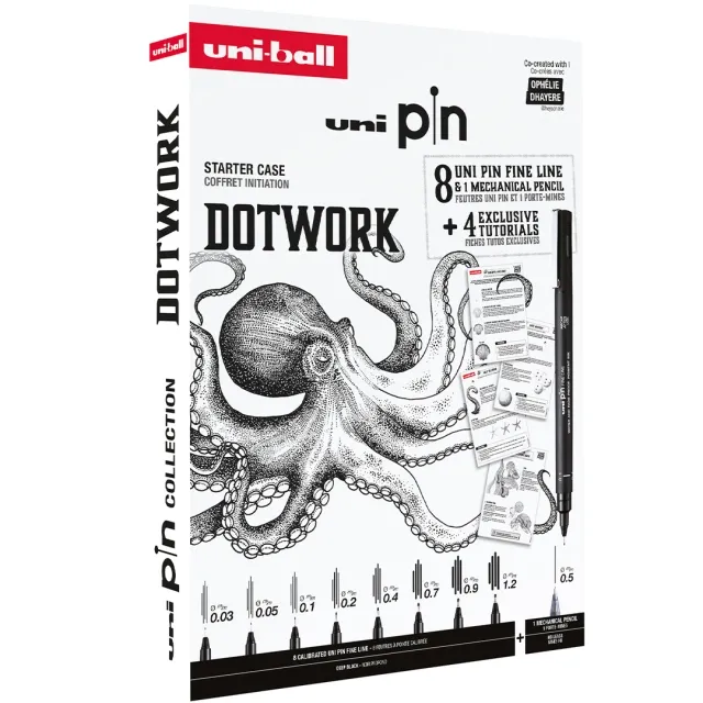 Bästa pris Pin Fine Line Dotwork Set