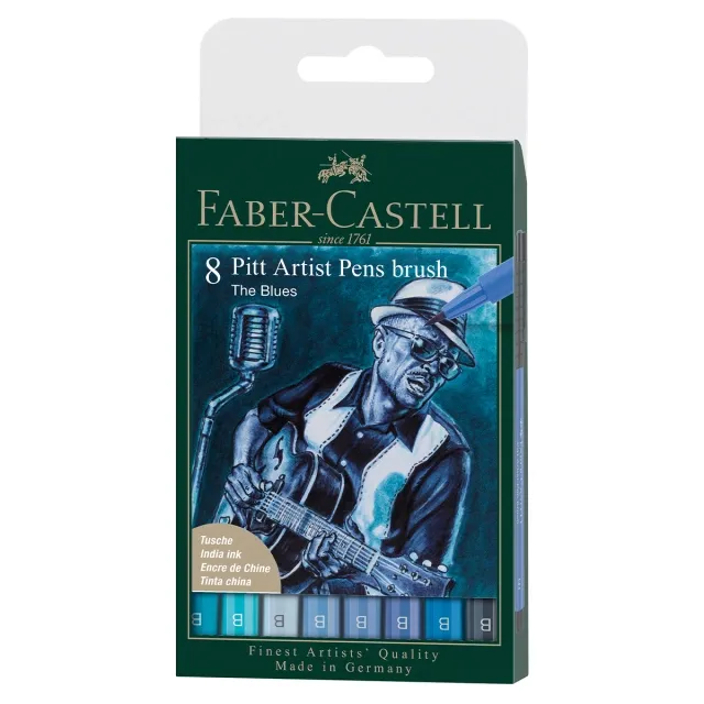 PITT Artist Brush 8-pack Blues Endast idag