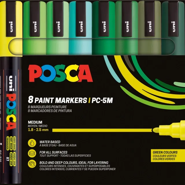 Begränsat erbjudande PC-5M Green Colours 8-set