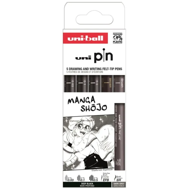Pin Fine Line 5-set Manga Shojo Rabatt