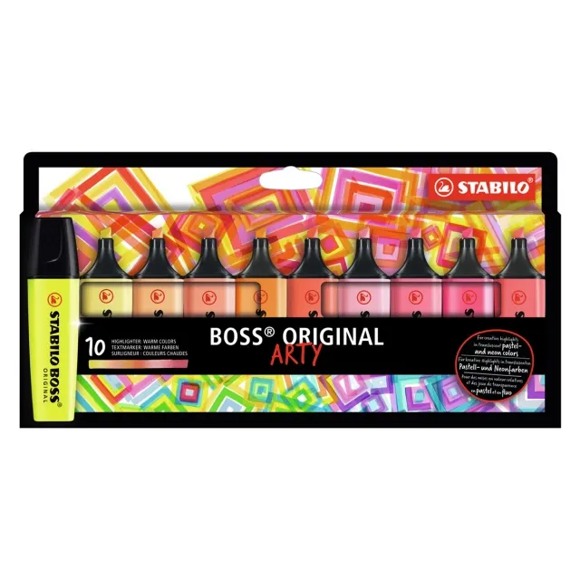Fri frakt Boss Arty Varma färger 10-pack
