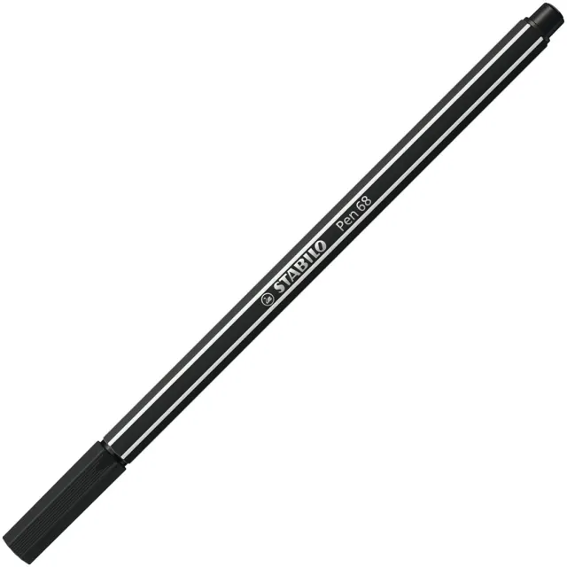 Snabb leverans Pen 68 Fiberpenna #46 Svart