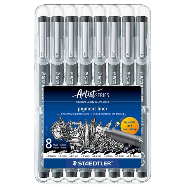Outlet Pigment Liner 8-set