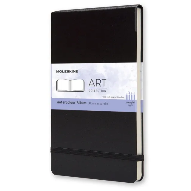 Watercolor ART collection Album Large Black Erbjudande