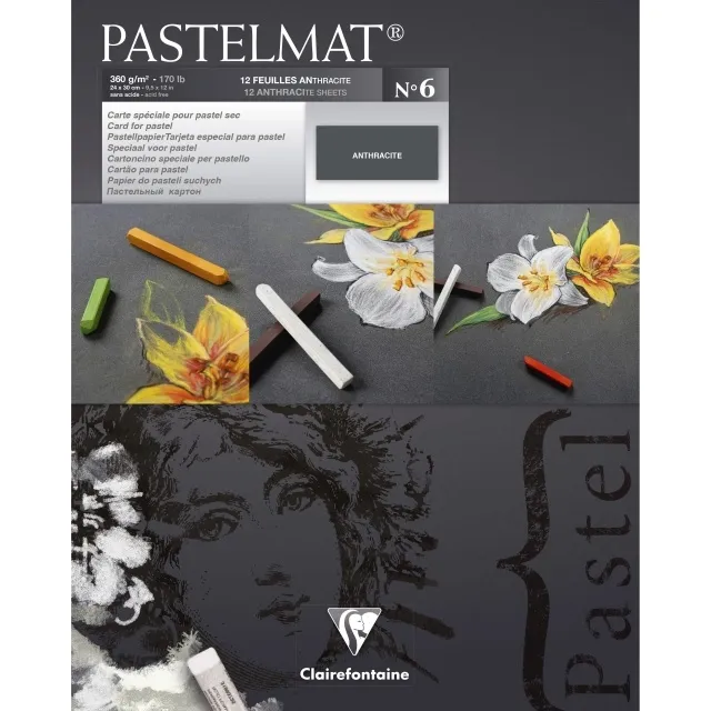 Pastelmat Konstnärsblock Anthracite 24x30 cm Populärt val