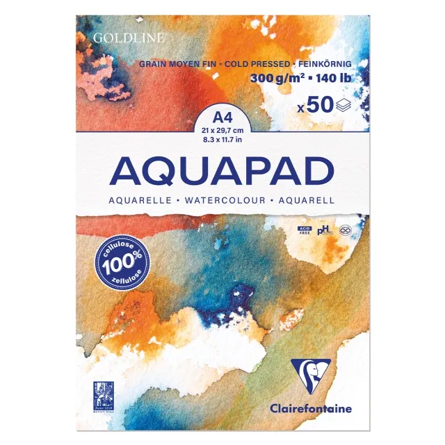 Aquapad Akvarellblock 300g A4 Säker betalning