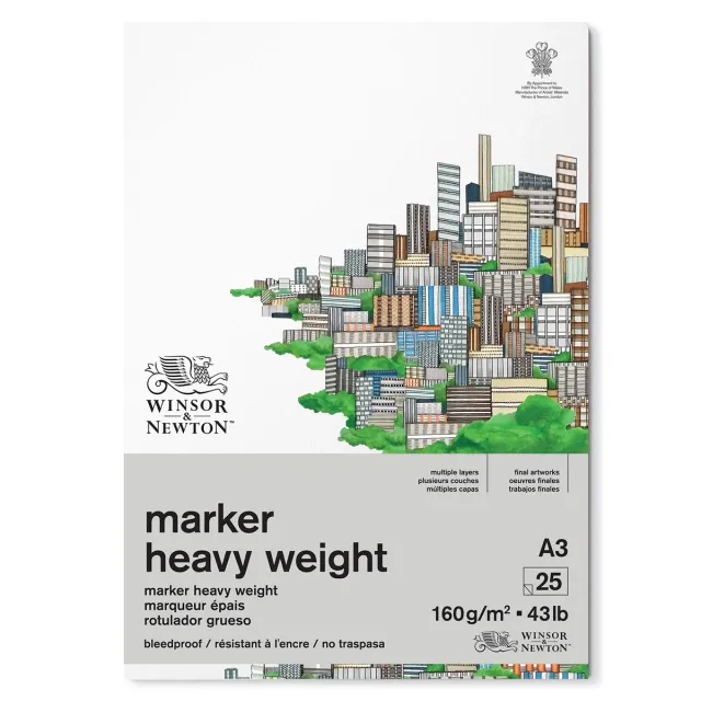 Markerblock Heavyweight A3 160g Trygg betalning