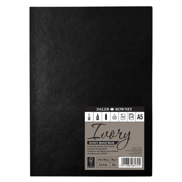 Ivory Sketchbook Soft Cover A5 Begränsat antal