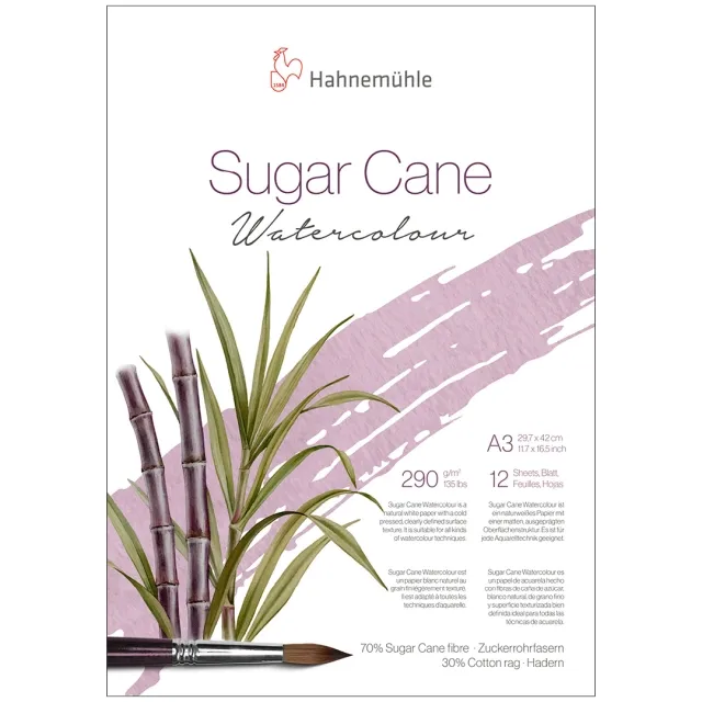 Akvarellblock Sugar Cane 290g A3 Snabb leverans