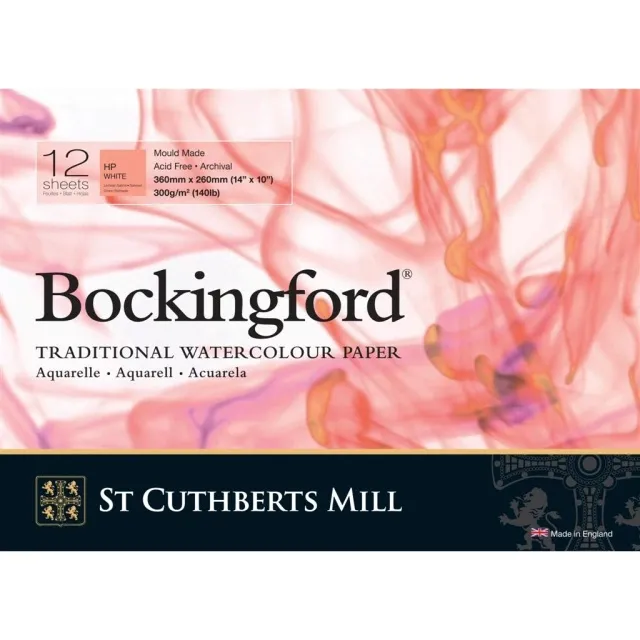Rea Bockingford Akvarellblock 360x260mm 300g HP