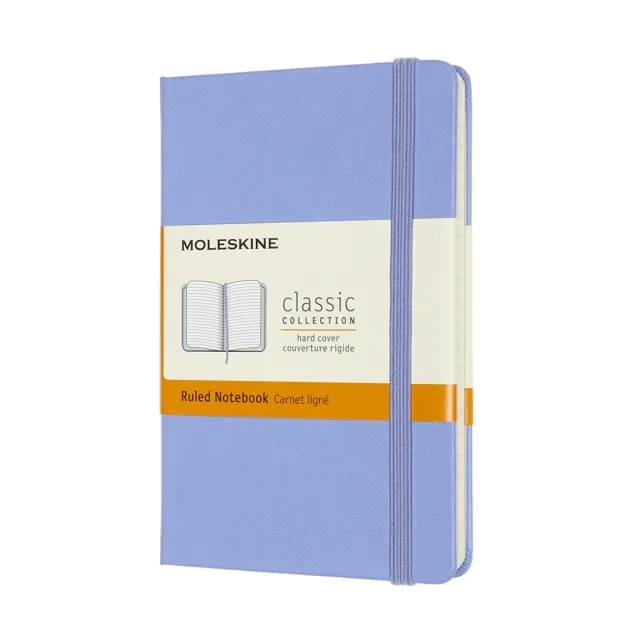 Utförsäljning Classic Hard Cover Notebook Pocket Hydrangea Blue
