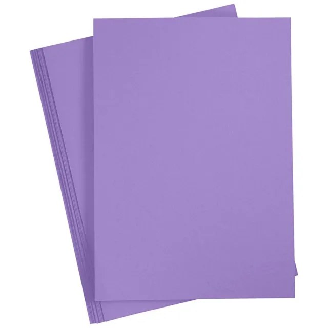 Färgat papper Lila A4 180g 20 ark Populärt val