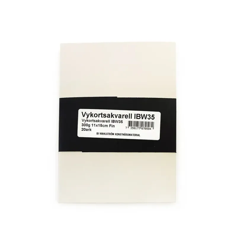 Trygg betalning Vykortsakvarell IBW35 300g 11x15cm 20 lösa ark