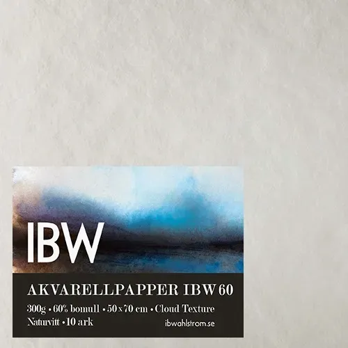 Extra rabatt Akvarellpapper IBW60 300g 50x70cm Cloud 10-pack