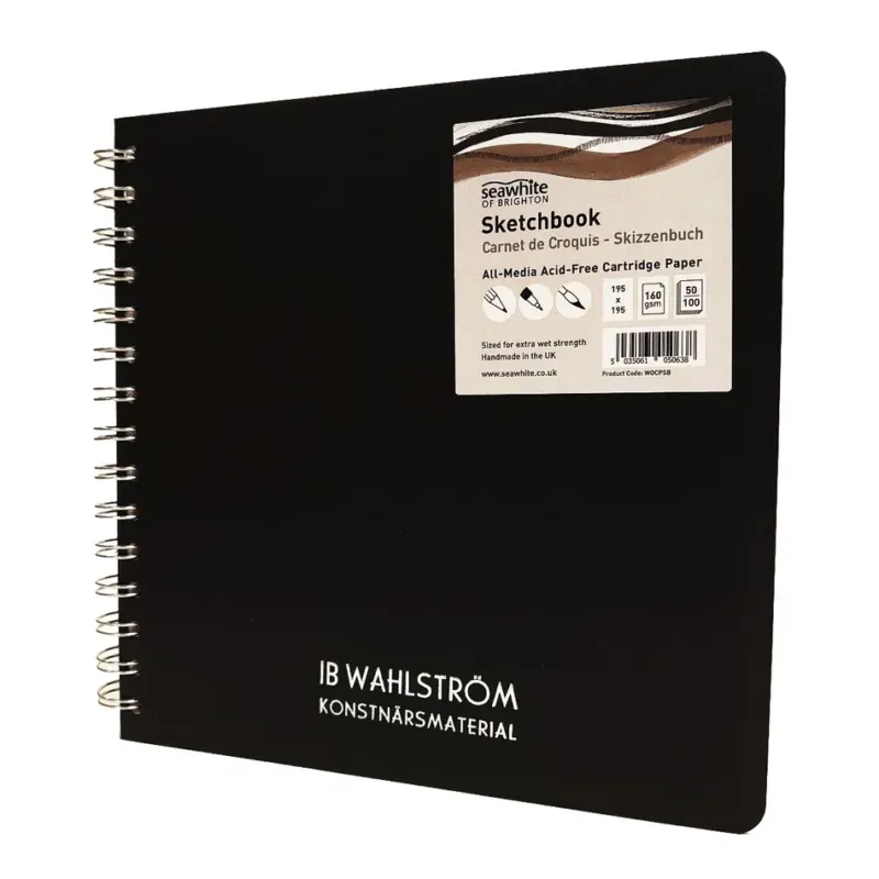 Sketchbook IBW 195x195mm 50ark 160g Erbjudandepris