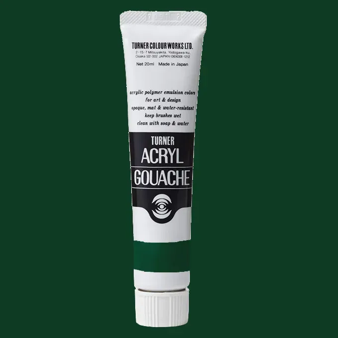 Begränsat antal Turner Acryl Gouache Deep Green 20ml