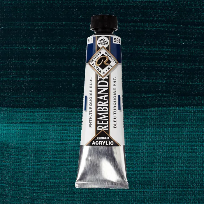 Populärt val Rembrandt acrylic Phtalo turquiose blue 40ml