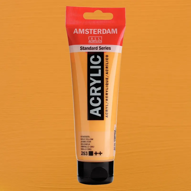 Fri frakt Amsterdam akryl Gold yellow 120ml
