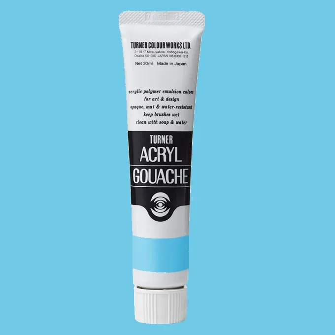 Turner Acryl Gouache Aqua Blue 20ml Utförsäljning