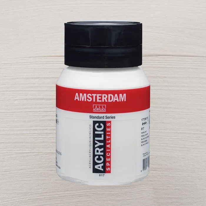 Amsterdam akryl Pearl white 500ml Erbjudande