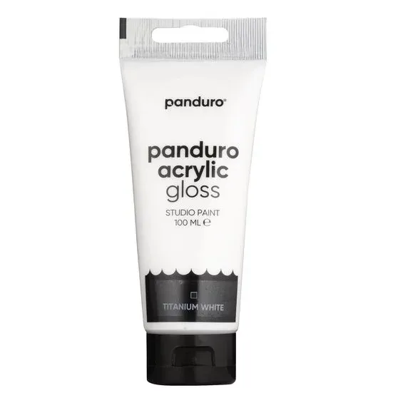 Köp online Panduro Acrylic akrylfärg, blank 100 ml – Titanium white