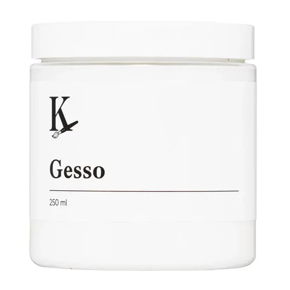 Kreatima Gesso, vit grunderingsfärg för akrylfärg, 250 ml Rabatter
