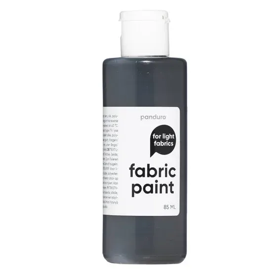 Begränsat antal Fabric Paint 85 ml – grå textilfärg för ljust tyg