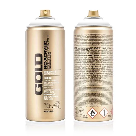 Montana Gold sprayfärg 400 ml - Shock 9120 White Pure Sänkt pris