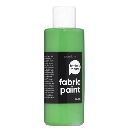 Fabric Paint 85 ml – grön täckande textilfärg för mörkt tyg Fri frakt